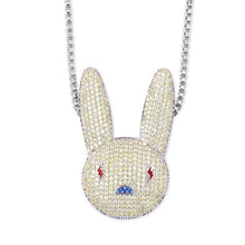Load image into Gallery viewer, TOPGRILLZ Miami Bad Bunny Pendant Necklace Iced Out AAA Cubic Zirconia Bling Men's Women Hip hop Rock Jewelry