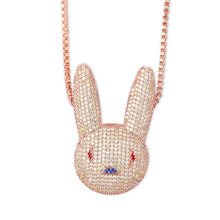 Load image into Gallery viewer, TOPGRILLZ Miami Bad Bunny Pendant Necklace Iced Out AAA Cubic Zirconia Bling Men's Women Hip hop Rock Jewelry