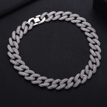 Load image into Gallery viewer, Accking Full  CZ Statement Cuban Link Chain Choker Necklace adjust for Man or Women Bijoux Wholesale free shipping
