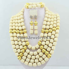 Load image into Gallery viewer, Nigerian Wedding African Coral Beads Jewelry Set African Costume Jewelry Sets Coral Beads Free Shipping W11635