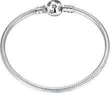 Load image into Gallery viewer, New 925 Sterling Silver Bracelets Round shape Snake Chain For Womens Accessories Fashion Jewelry Valentine's Mother's Day gift