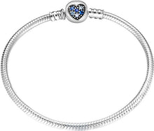 Load image into Gallery viewer, New 925 Sterling Silver Bracelets Round shape Snake Chain For Womens Accessories Fashion Jewelry Valentine's Mother's Day gift