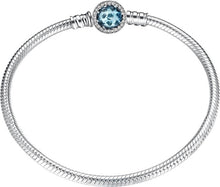 Load image into Gallery viewer, New 925 Sterling Silver Bracelets Round shape Snake Chain For Womens Accessories Fashion Jewelry Valentine's Mother's Day gift