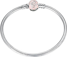 Load image into Gallery viewer, New 925 Sterling Silver Bracelets Round shape Snake Chain For Womens Accessories Fashion Jewelry Valentine's Mother's Day gift