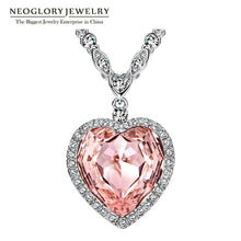 Load image into Gallery viewer, Neoglory Heart Love Maxi Boho Choker Necklaces&amp;Pendants for Women Fashion Jewelry 2019 Embellished with Crystals from Swarovski