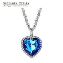 Load image into Gallery viewer, Neoglory Heart Love Maxi Boho Choker Necklaces&amp;Pendants for Women Fashion Jewelry 2019 Embellished with Crystals from Swarovski