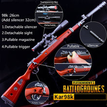 Load image into Gallery viewer, 26 CM Game PUBG 98K AKM AWM Weapon Detachable Gun Model  Keychain Of High Quality Key Chain Game Lover Gifts