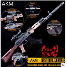 Load image into Gallery viewer, 26 CM Game PUBG 98K AKM AWM Weapon Detachable Gun Model  Keychain Of High Quality Key Chain Game Lover Gifts