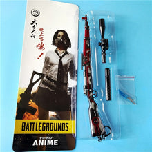 Load image into Gallery viewer, 26 CM Game PUBG 98K AKM AWM Weapon Detachable Gun Model  Keychain Of High Quality Key Chain Game Lover Gifts