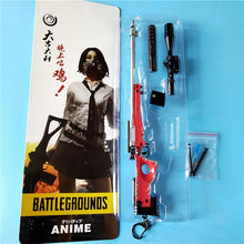 Load image into Gallery viewer, 26 CM Game PUBG 98K AKM AWM Weapon Detachable Gun Model  Keychain Of High Quality Key Chain Game Lover Gifts